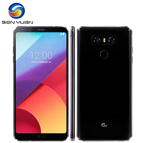 Original Unlocked LG G6 Quad Core 5.7 Inches 4GB RAM 32GB/64GB/128GB ROM Single SIM Dual Camera 13.0MP LTE G600 Mobile Phone ► Photo 1/6