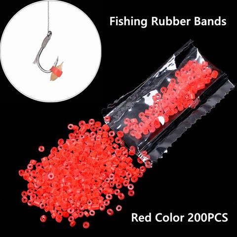 200PCS/Bag Durable Red High Elastic Latex Raw Ring Rubber Bands For Bloodworm Bait Granulator Bait Fishing Tackle Accessories ► Photo 1/6