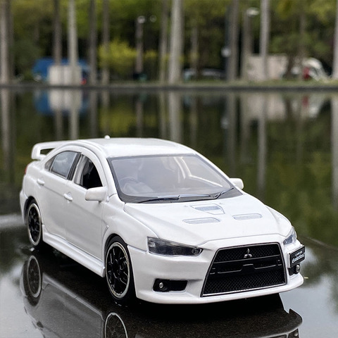 1:32 high simulation Mitsubishi wing God EVO open door with sound and light alloy toy car model ornaments for children gifts ► Photo 1/5