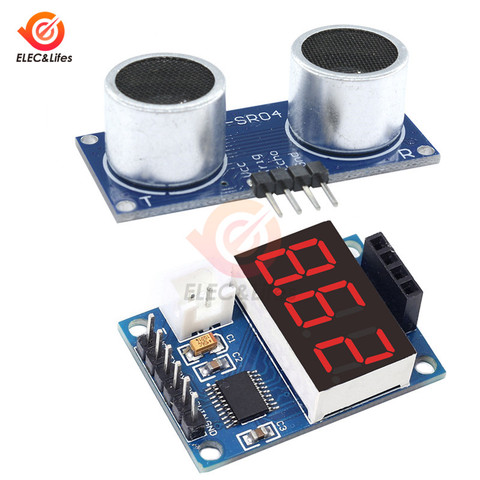 HC-SR04P HCSR04P Ultrasonic Sensor HC-SR04 HCSR04 Measuring Distance Sensor LED Display Module for Arduino UNO Robot ► Photo 1/6