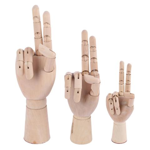 7/8/10/12 Inches Tall Wooden Hand Drawing Sketch Mannequin Model Wooden Mannequin Hand Movable Limbs Human Artist Model ► Photo 1/6