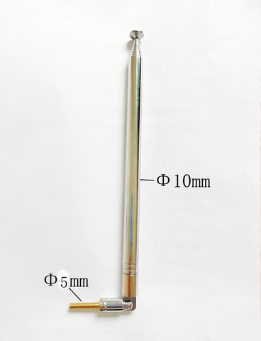 New Hot Replacement 120cm Length 10 Sections Super Long Telescopic Antenna aerial for AM FM Radio TV ► Photo 1/4