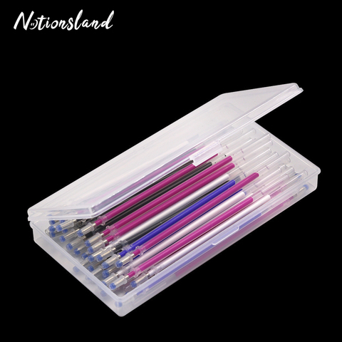 40Pcs Fabric Marker Heat Erasable Pen with a Storage Box High Temperature Disappearing Pen Refill for Dressmaking Patchwork ► Photo 1/6