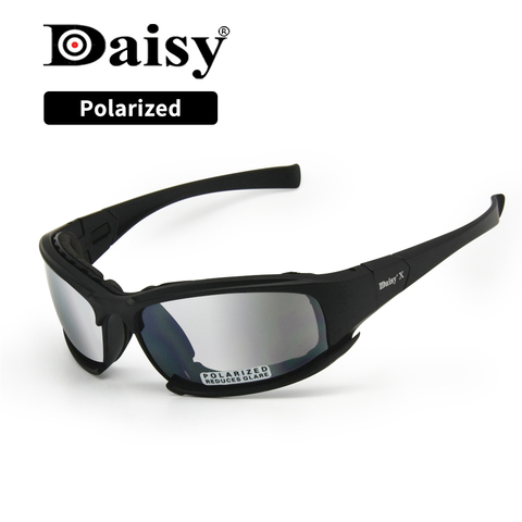 Transition Photochromic Polarized Daisy X7 Army Sunglasses Military Goggles 4 Lens Kit War Game Tactical Men's Glasses Sports ► Photo 1/6