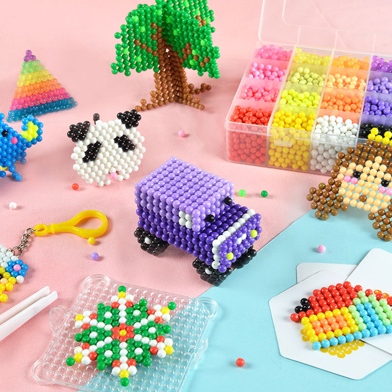 500 pieces puzzle 3d perler hama beads pen toys for kidds game puzzles  educational toys Water Spray Magic Pixels bead Accessorie - Price history &  Review