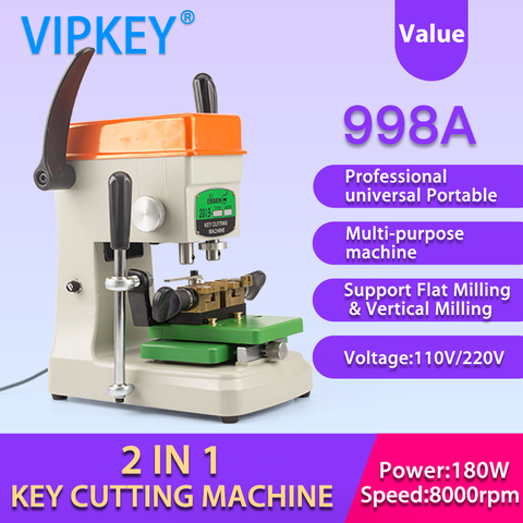 GOSO 998A professional universal Portable Flat Vertical key cutting copy machine  locksmith tools duplicate key machine ► Photo 1/1