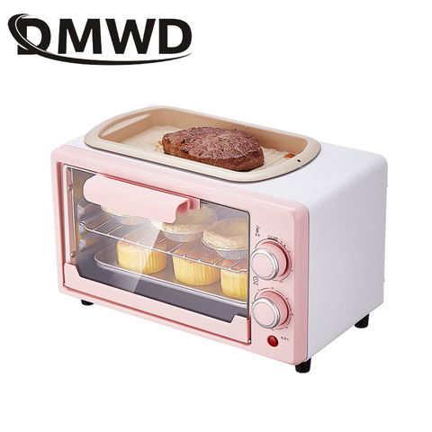 Multifunction Electric Mini Baking Oven Roast Oven Grill Bread Maker Toaster  Egg Frying Pan 
