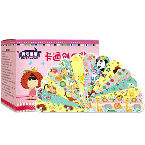 100Pcs Waterproof Breathable Cute Cartoon Band Aid Hemostasis Adhesive Bandages First Aid Emergency Kit Wound Plaster For Kids ► Photo 1/6