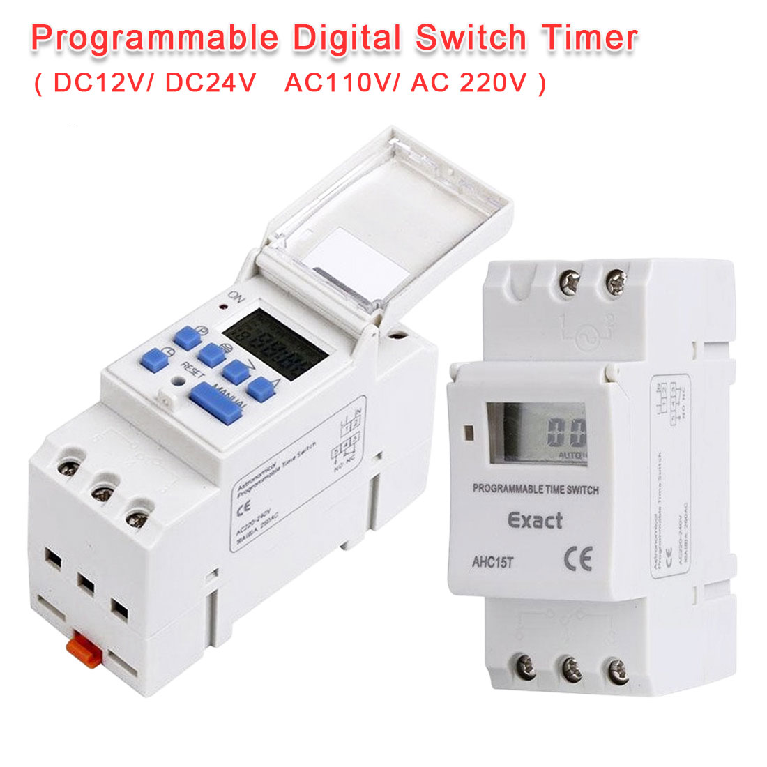 Electronic LCD Digital Switch Weekly Programmable Relay Switch Timer Controller 