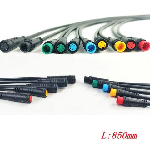 Electric Bike Sensor Extension Cable 2/3/5/6 Pin Ebike Male to Female Cable Wire 90-95cm Expand Gear Sensor Thumb Throttle Cable ► Photo 1/6