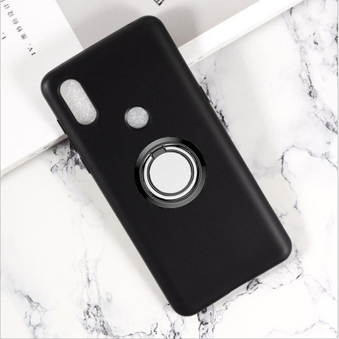 for Mi Mix 3 5G Back Ring Holder Bracket Phone Case Cover Phone TPU Soft Silicone Cases for Xiaomi Mi Mix 3 5G M1810E5GG 6.39