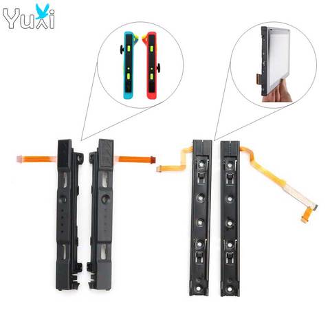 YuXi LR L R Left Right Track Slider Railway Repair Parts For Nintend Switch NS Console Rail for Joy-con JoyCon Controller ► Photo 1/6