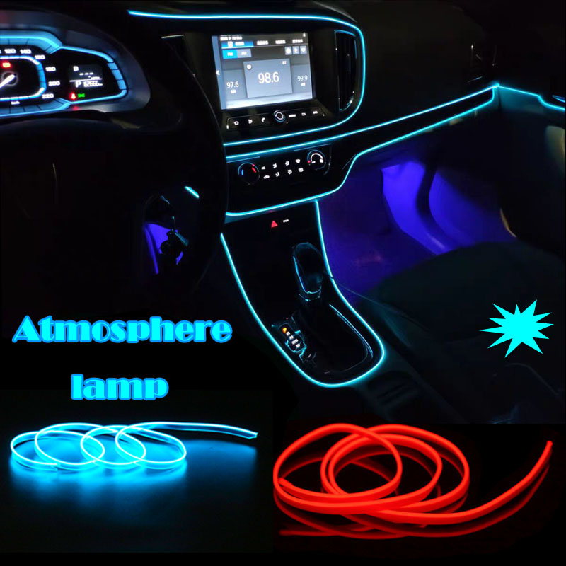 2M Cold light Car Interior Atmosphere Ambient Light Unique Decor 12V EL Wire