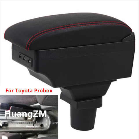 For Toyota Probox armrest box central Store content box with cup holder ashtray decoration products With USB interfac ► Photo 1/6