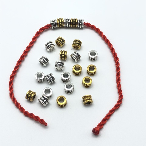 50pcs 6mm charm cylindrical large hole beads for jewelry making DIY bracelet necklace accessories wholesale materials ► Photo 1/5