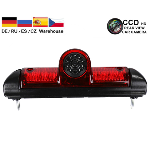 Car Reversing Rear View Camera CCD Car Brake Light Led Backup Camera for FIAT DUCATO X250 Citroen JUMPER III Peugeot BOXER III ► Photo 1/6