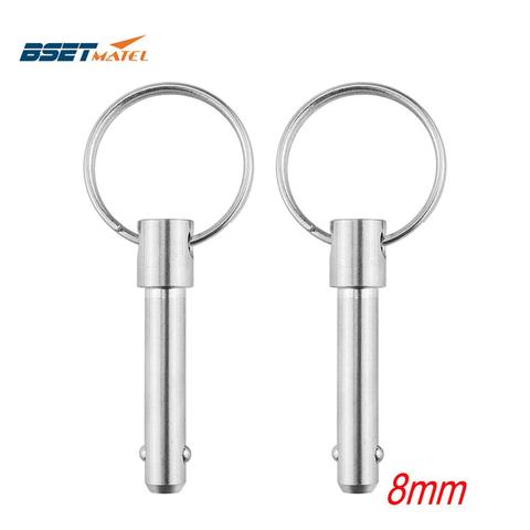 2PCS 8mm Marine Grade Quick Release Ball Pin for Boat Bimini Top Deck Hinge Marine Stainless Steel 316 Boat Accessories ► Photo 1/1