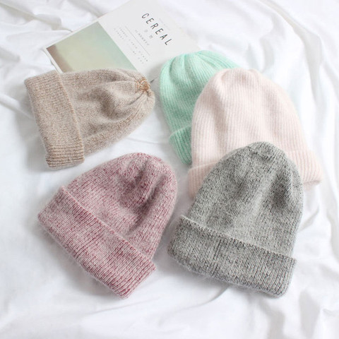 Winter Hat Real Rabbit Fur Winter Hats For Women Fashion Warm