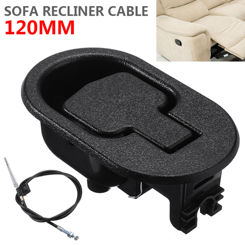 2pcs/set Metal Sofa Recliner Release Handle Pressure Bar Pull Cable Chair + Switch Wire Box Replacement Sofa Chair Hardware ► Photo 1/6