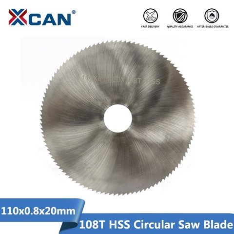 XCAN 1pc 110x0.8x20mm 108T HSS Steel Circular Saw Blade Wood Metal Cutting Disc Slitting Saw Blade General Purpose Saw Blade ► Photo 1/6