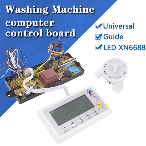 Universal full automatic washing machine computer control board LED display power module panel with water liquid XN6688 ► Photo 1/6
