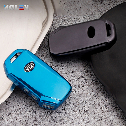 Full Cover Soft TPU Remote Car Key Case KeyChain For KIA Sportage R GT Stinger GT Sorento Cerato Forte2022 Key Shell Holder ► Photo 1/6