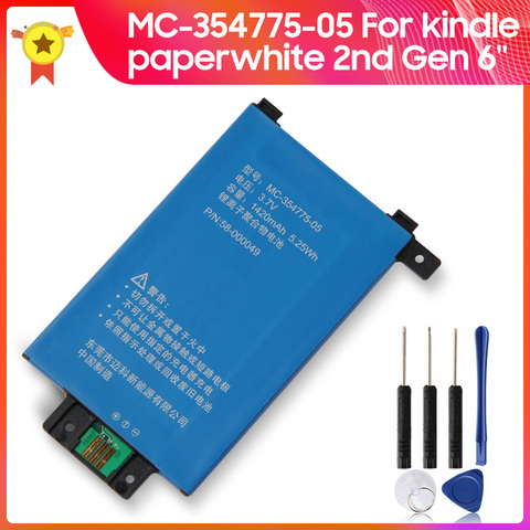 Genuine Replacement Battery MC-354775-05 for Amazon Kindle Paperwhite 2nd Gen 6'' DP75SDI S13-R1-S 58-000049 1420mAh 5.25wh 3.7V ► Photo 1/1