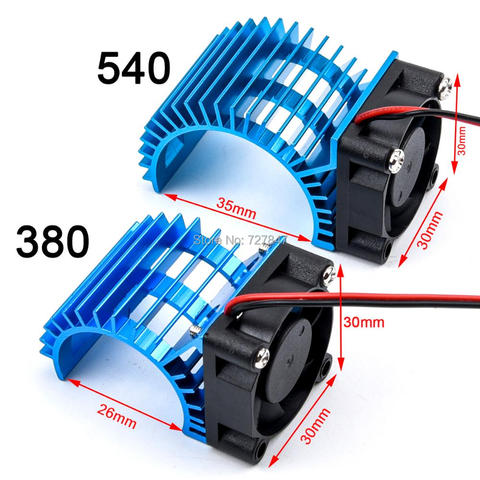 Electric RC Car 380 / 540 Electric Motor Stock Proof Cover Heat Sink Cooling Fan Suit for All 1/8 1/10 Model Cars RC Parts ► Photo 1/6