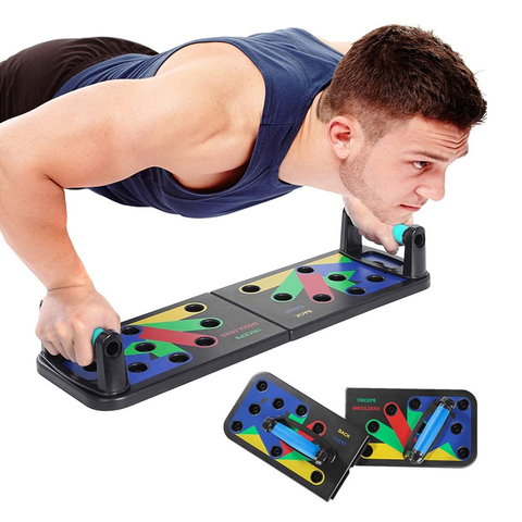 Foldable Power Press Push Up Board Push-up Stand Gym Fitness Body Training 2020