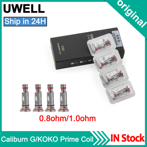 4pcs/pack Original Uwell Caliburn G & KOKO Prime Mesh Coil 0.8ohm 1.0ohm Replacement Coil head for Caliburn G / KOKO Prime Pod ► Photo 1/6
