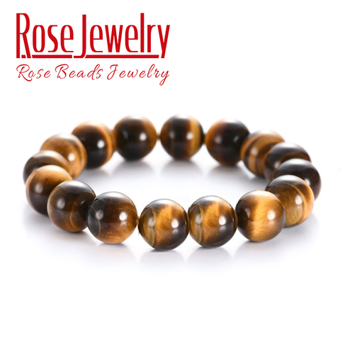 Minimalist Natural Yellow Tiger Eye Bracelets Men Elastic Casual Homme Jewelry 4/6/8/10/12mm natural Stone Beads Bracelet ► Photo 1/6