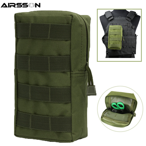 Airsson Airsoft Sports Military 600D MOLLE Pouch Bag Tactical Utility Bags Vest EDC Gadget Hunting Waist Pack Outdoor Equipment ► Photo 1/6