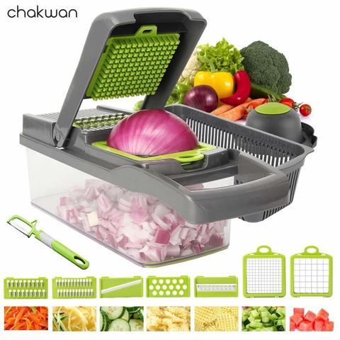 5 in 1 Food Slicer Dicer Nicer Vegetable Fruit Food Peeler Chopper