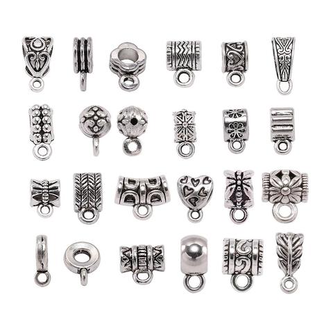 20Pcs Spacer Beads Pendant Clips Charm Bail Beads Pendants Clasps Connectors For DIY Bracelet Necklace Jewelry Making Accessory ► Photo 1/6