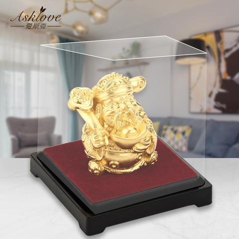 The god of wealth Feng shui decor 24K Gold Foil Statue Wealth God Office Ornament Crafts Collect Wealth Home Office Decoration ► Photo 1/6