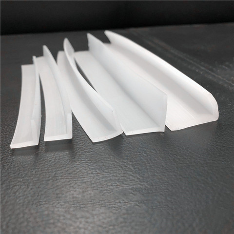 Silicon Rubber Angle Corner Protecor Collision Avoidance Gasket L Solid Silicone Seals Strip Bar White Black Gray ► Photo 1/6