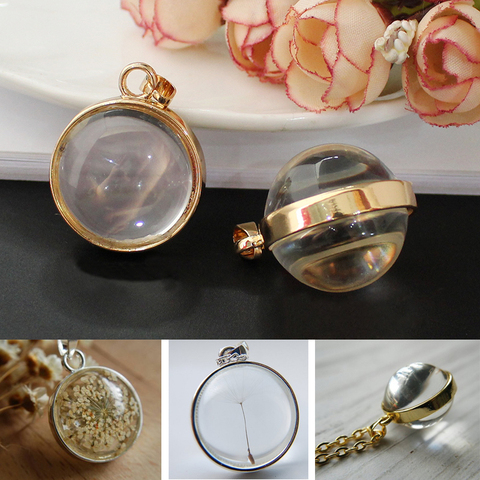 2PCS Locket Base Setting Fit With 25mm Glass Cabochon Pendant Diy Jewelry Finding Locket Necklace Pendant ► Photo 1/6