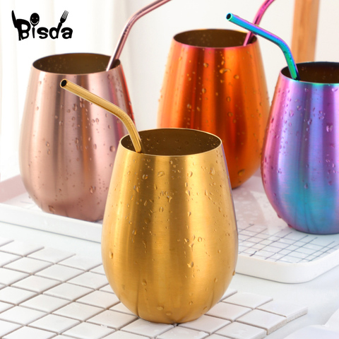 500ml Stainless Steel Beer Mugs Gold Wine Tumbler Cups For Cocktail Coffe Cup Metal Drinking Mug for Bar Drinkware Coffee Mug ► Photo 1/6