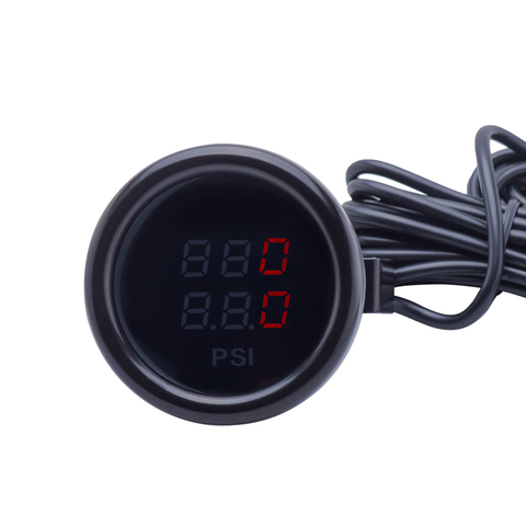 2 inch Car Dual Digital Display Air Turbo Boost Gauges RED BLUE PSI Car Pressure Gauge Pneumatic Shock Absorber Pressure Gauge ► Photo 1/6