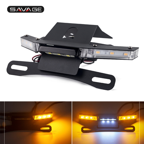 Tail Tidy Fender Eliminator For KAWASAKI Z900 2017-2022 18 19 Motorcycle License Plate Holder Integrated LED Turn Signal Z 900 ► Photo 1/6