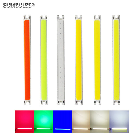 12V DC LED COB Bulb Strip LED Light Source 5W red green blue Warm natural cold DIY 10CM LED Lamp Lighting 500LM 100x8MM led lamp ► Photo 1/6