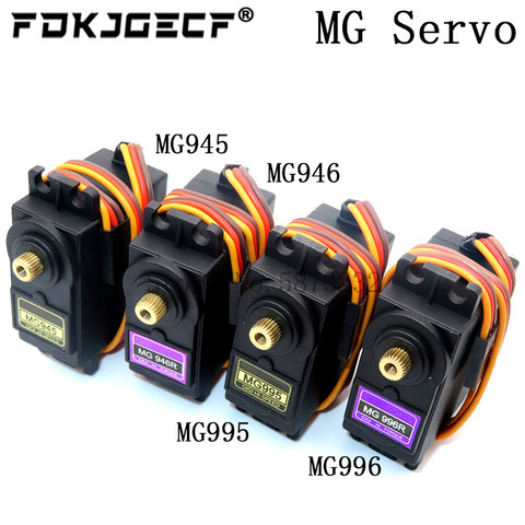 Servos Digital MG995 MG996R MG996 MG946 MG946R MG945 Servo Metal Gear for Model Helicopter Boat For Arduino UNO diy ► Photo 1/5