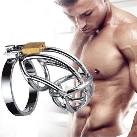 Male Chastity Lock Stainless Steels CB Chastity Device For Man Fetish BDSM Chastity Device Cock Cage Sex Toys for Men Gay ► Photo 1/6