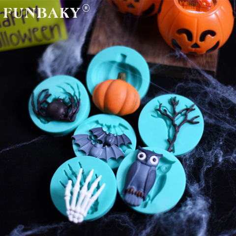 FUNBAKY Halloween Decoration Fondant Cake Mold Chocolate Handmade Silicone  Mold Bat Pumpkin Lantern Mould - Price history & Review, AliExpress Seller  - FUNBAKY Official Store