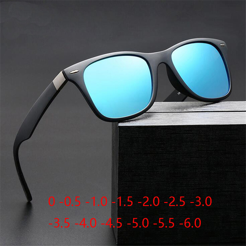 Sport Men's TR90 Polarized Sunglasses Myopia Finished Driving Prescription Spectacle Lunettes de soleil 0 -0.5 -1.0 -2.0 To -6.0 ► Photo 1/6