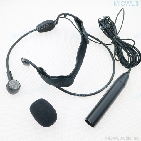 Professional Dynamic ME3 Headset Microphone XLR 3Pin Phantom Power Head wear Mic for Mixer 5m cable ► Photo 1/4