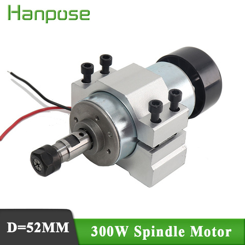 Free Shipping 0.3kw spindle DC 12-48V CNC 300W Spindle Motor Mount Bracket 24V 36V for PCB Engraving ► Photo 1/6