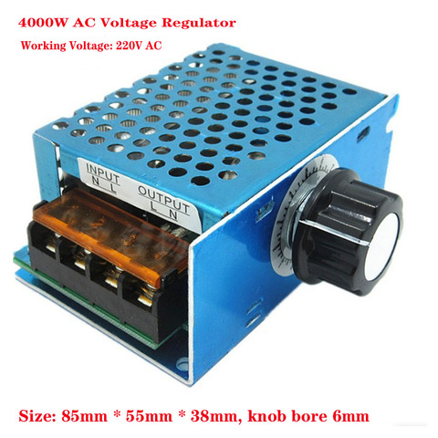 4000W 220V AC SCR Voltage Regulator Dimmer Electric Motor Speed Controller Electronic Volt Regulator Dimmer Thermostat Regulator ► Photo 1/3