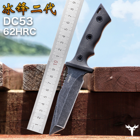 2022 tactical Survival Knives DC53 Steel Hunting Camping Blade high hardness military  Straight knife Kydex Sheath ► Photo 1/6