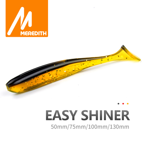 Meredith Easy Shiner Fishing Lures 50mm 75mm 100mm 130mm Wobblers Carp Fishing Soft Lures Silicone Artificial Double Color Baits ► Photo 1/6